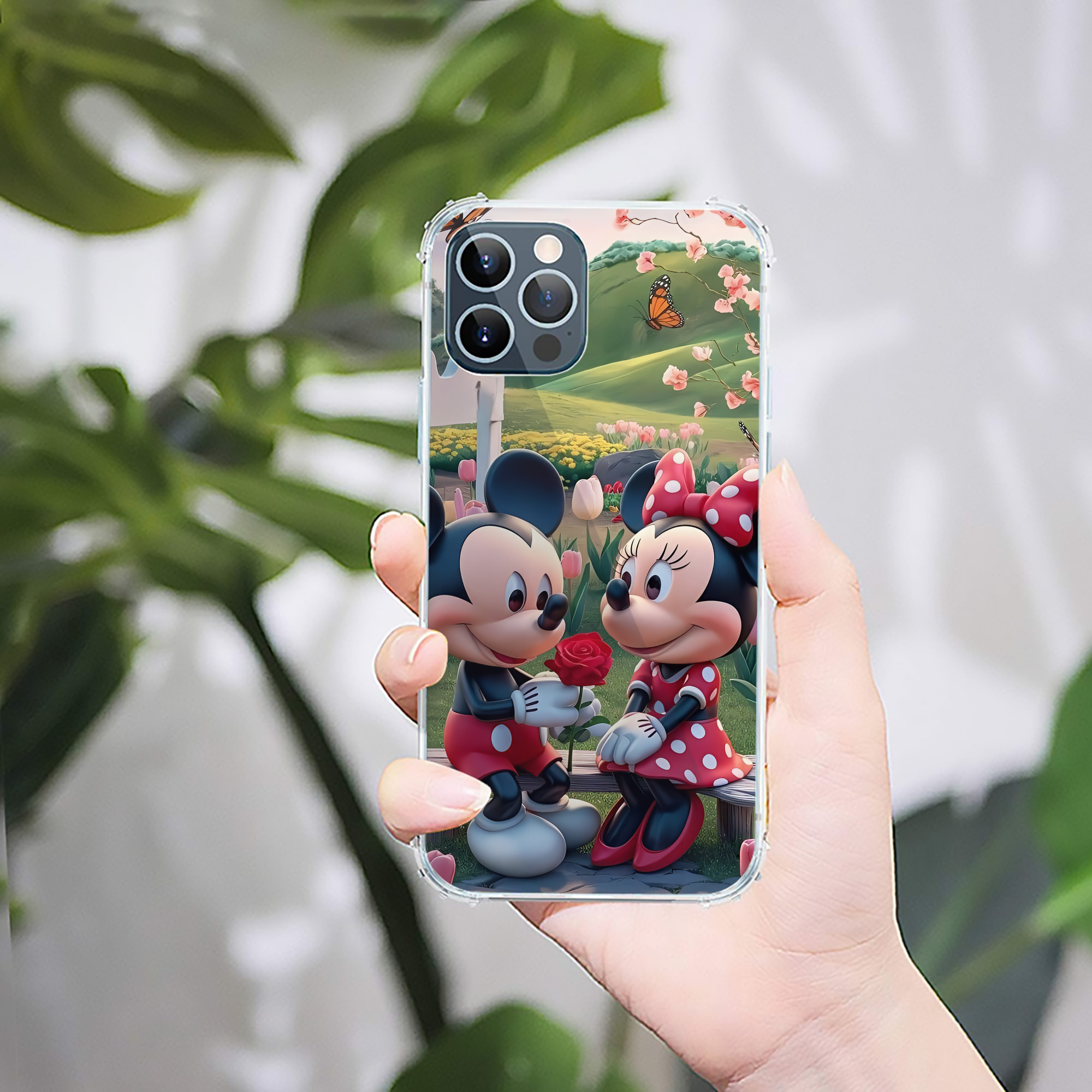 ミッキーマウス Mickey Mouse 【iPhone 12シリーズ対応】透明スマホケース（クリアソフトケース）